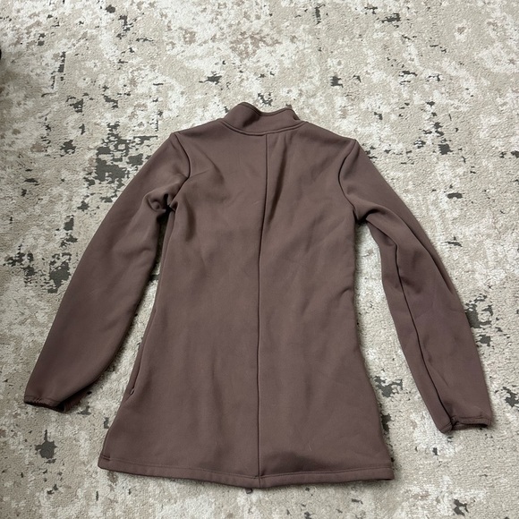 7 Diamonds Julien Longline Full-Zip Jacket Size Small in Mink - Picture 4 of 5